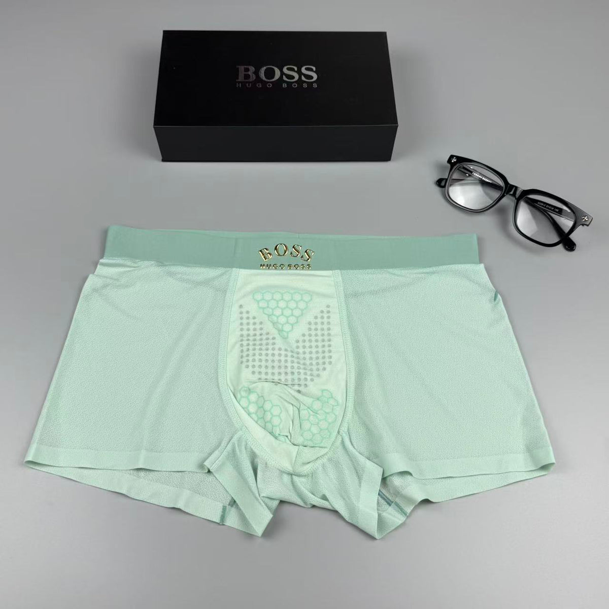 Boss Silk Logo Detail Men's Boxer Briefs - 3-Piece Box