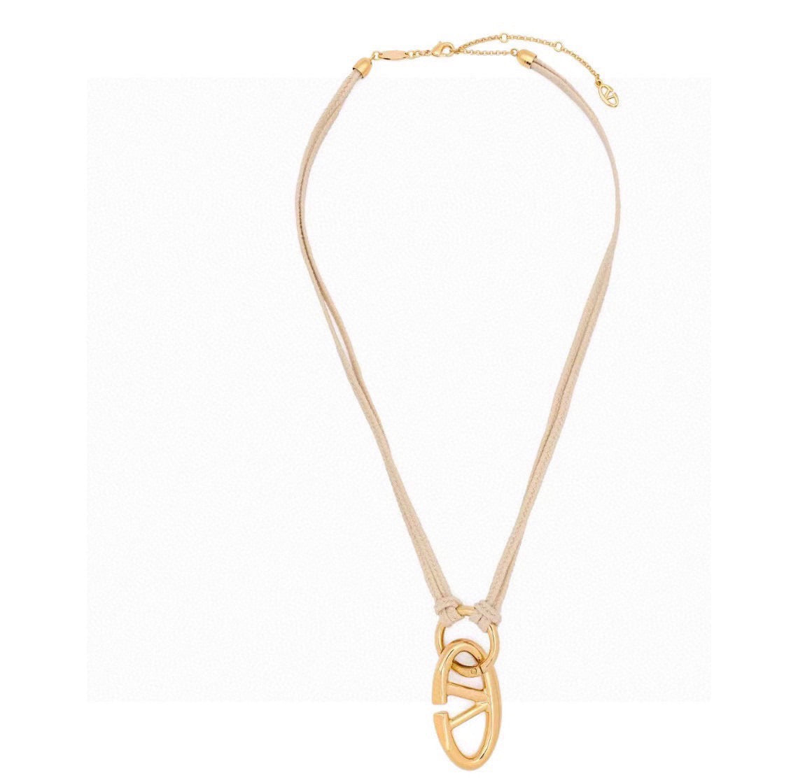Martin Graham pendant necklace in polished metal-tone – detail view