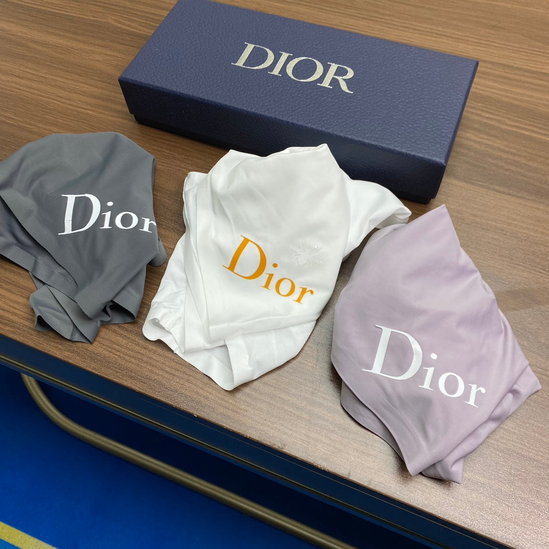 Dior Contrast Logo Men's Trunk Underwear - 3-Piece Box