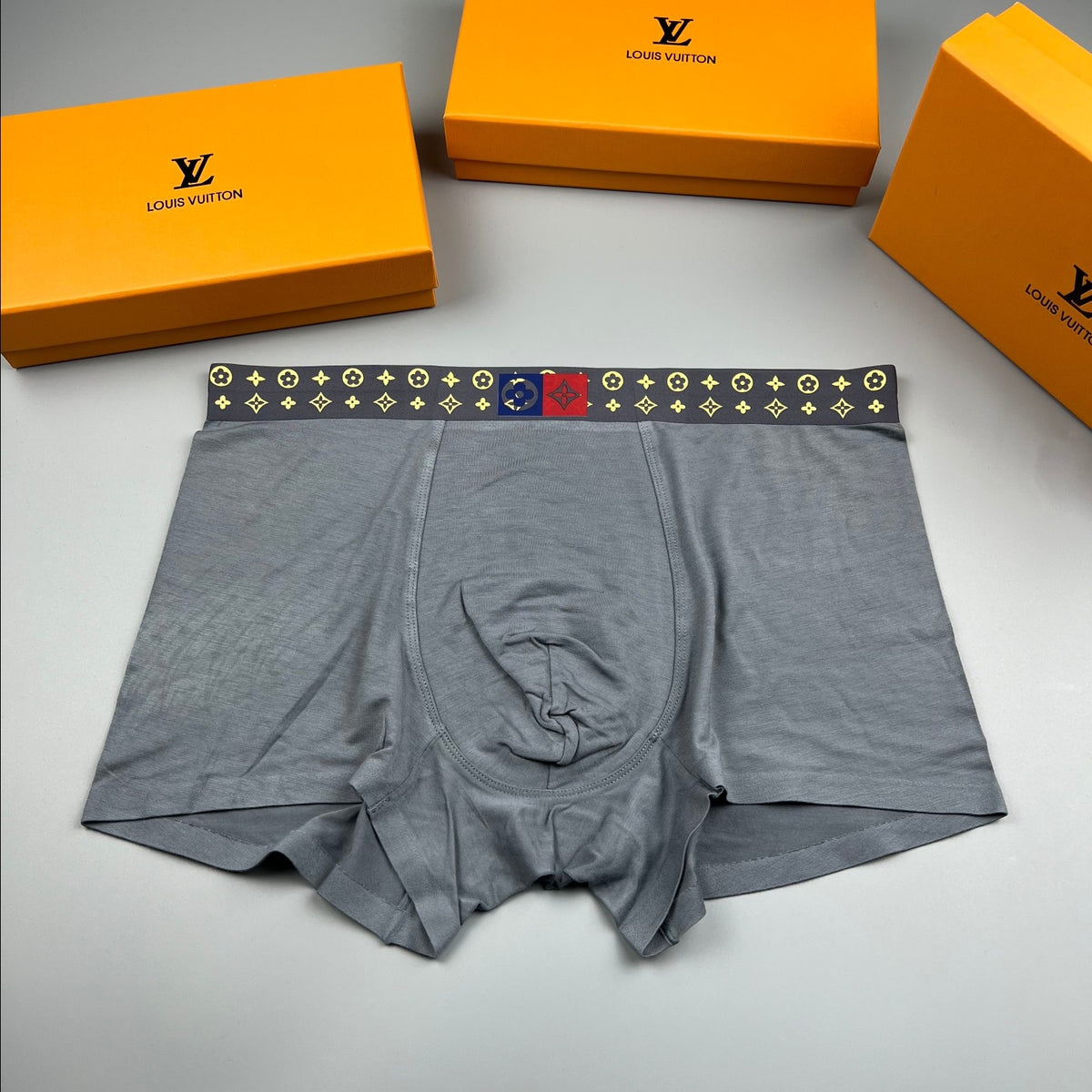 Louis Vuitton Modal-Blend Monogram Waistband Men's Underwear - 3-Piece Box