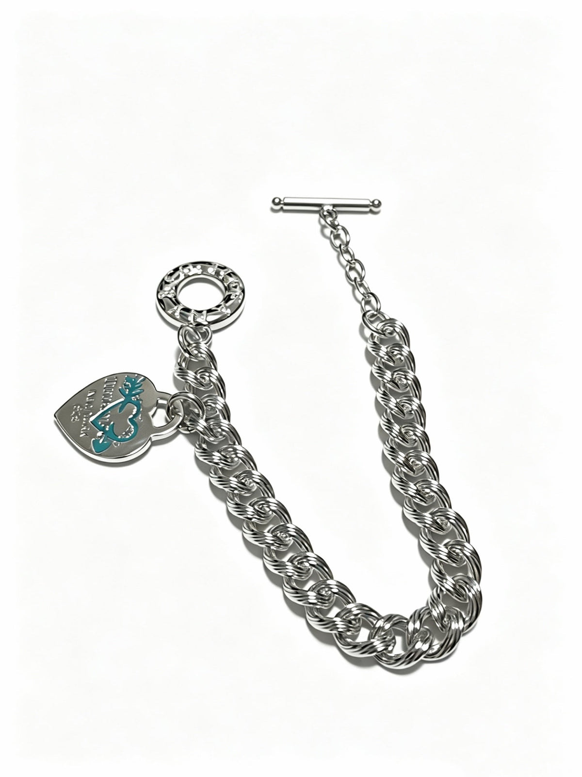 Martin Graham bracelet in polished metal-tone – detail view