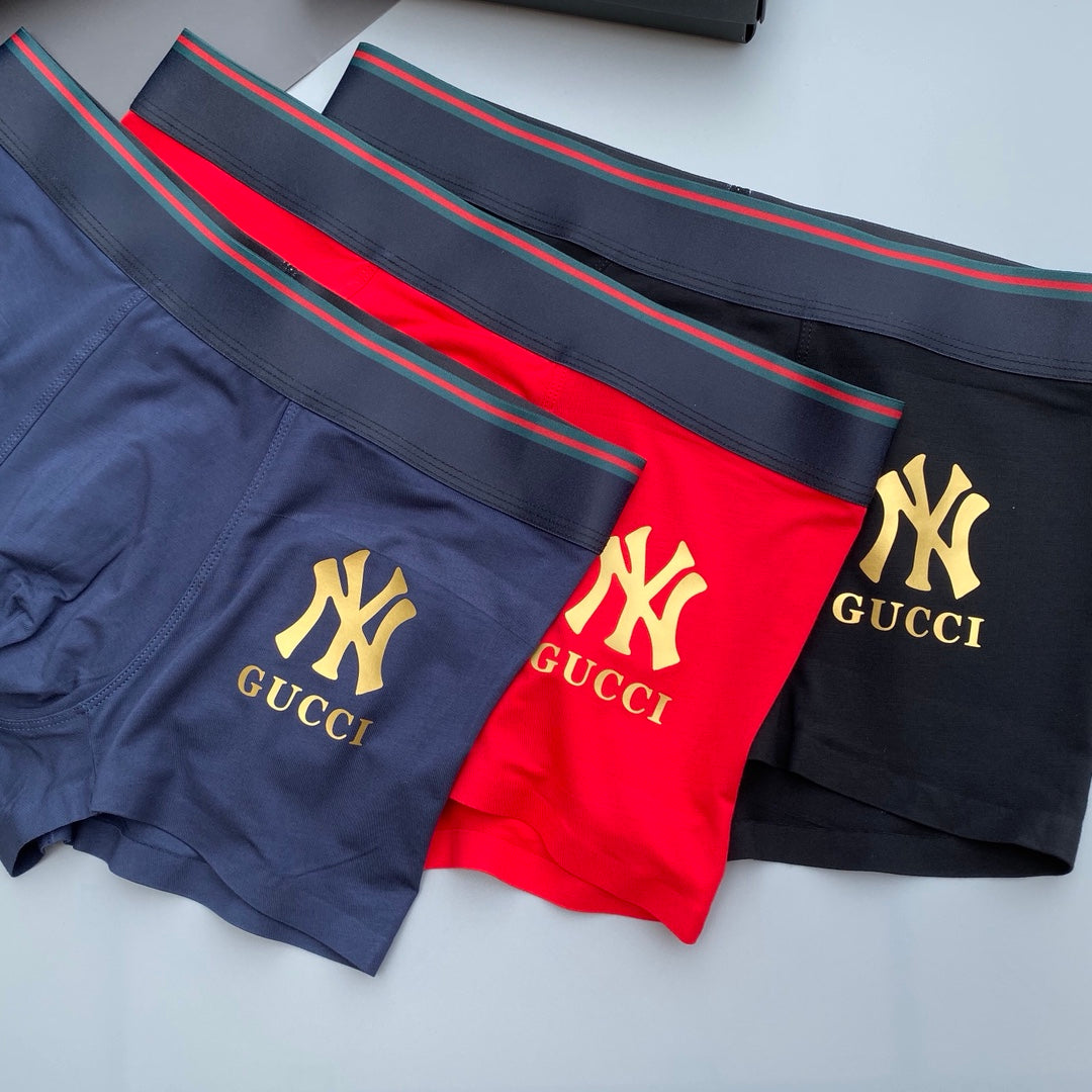 Gucci Modal Breathable Seamless Men's Boxer Briefs – 3-Pack