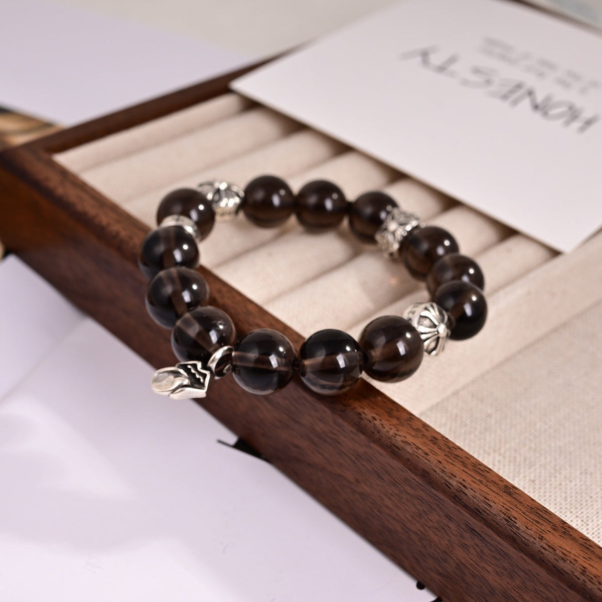 Martin Graham bracelet in polished metal-tone – detail view
