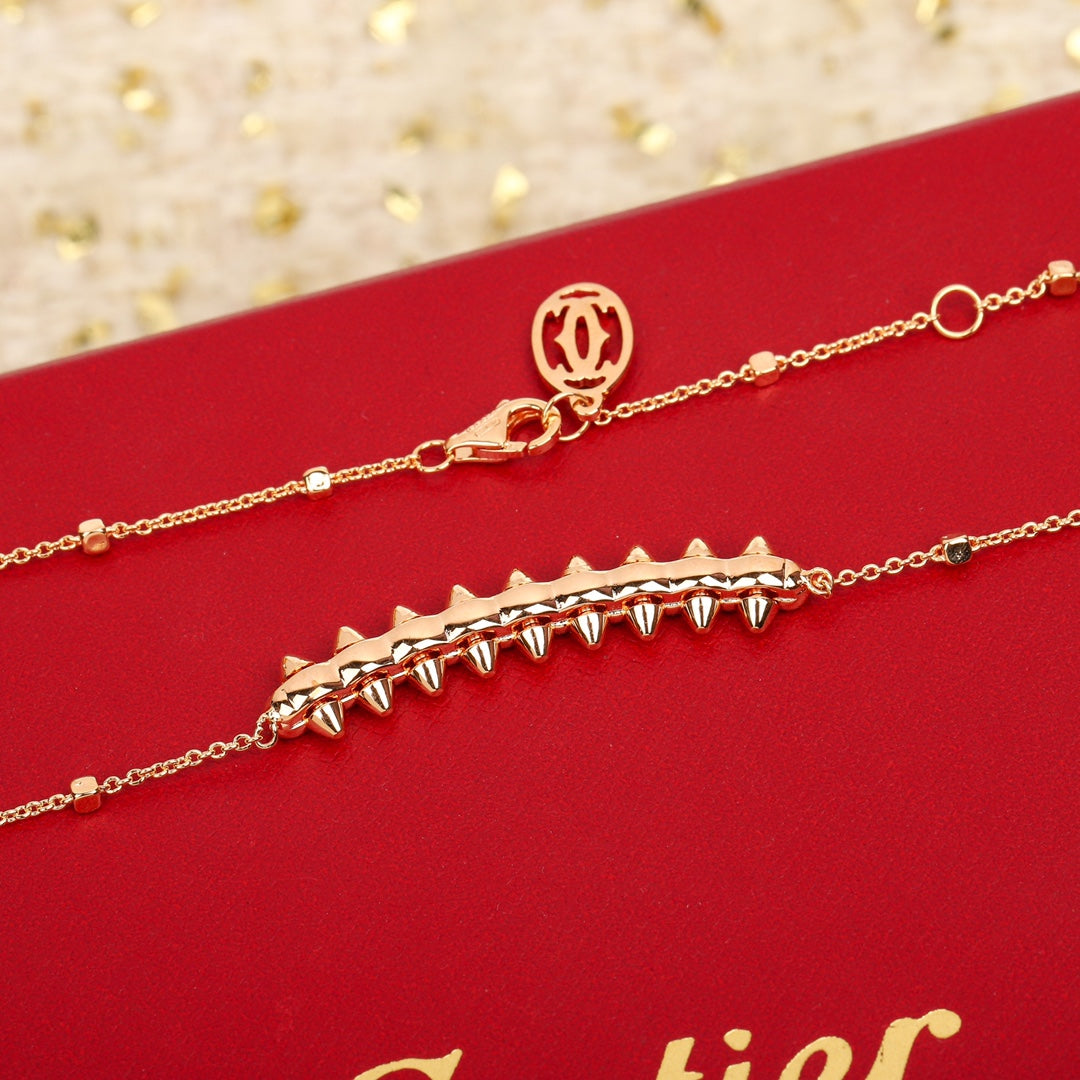 Martin Graham pendant necklace in polished metal-tone – detail view