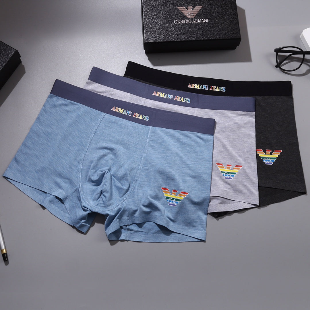 Emporio Armani Modal Men's Boxer Briefs - 3-Piece Box - Sizes L-XXXL