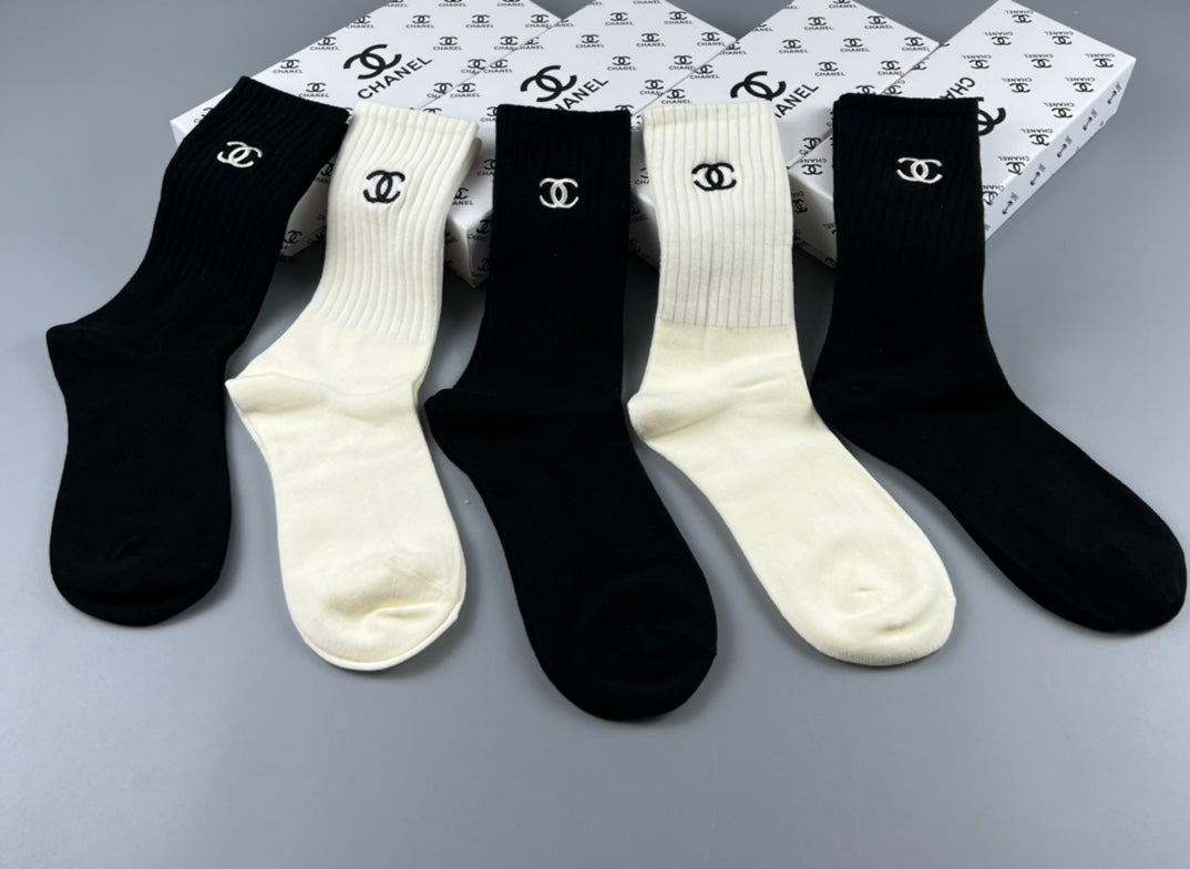 Chanel Classic Ankle Socks - 5-Pair Box