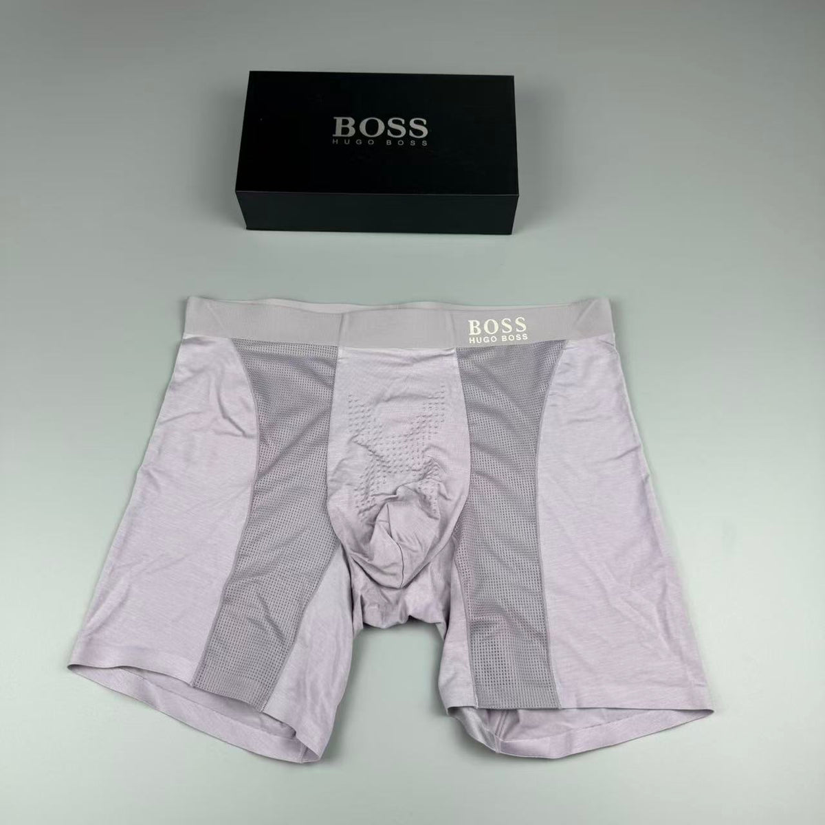 Boss Clean Logo Waistbands Men's Boxer Briefs - 3-Piece Box
