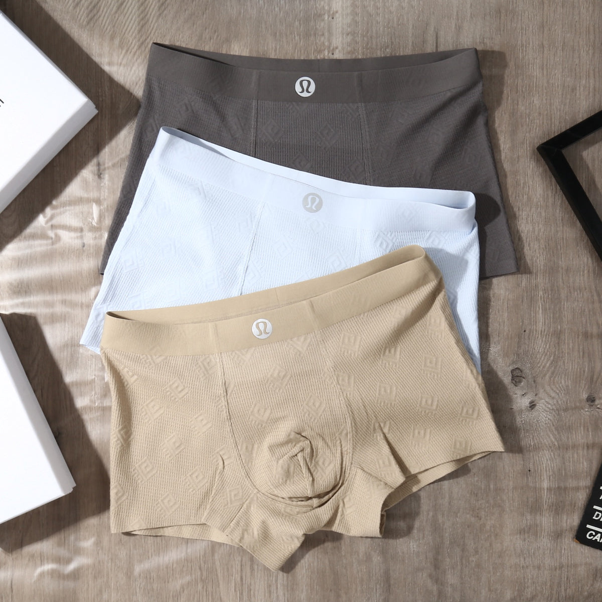 Lululemon Cotton-Blend Jacquard Men's Underwear - 3-Piece Box