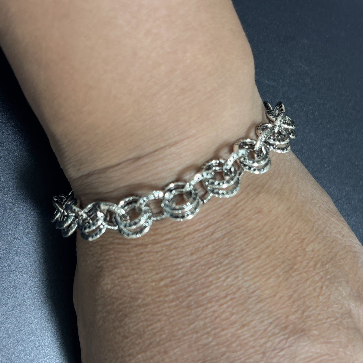 Martin Graham bracelet in polished metal-tone – detail view