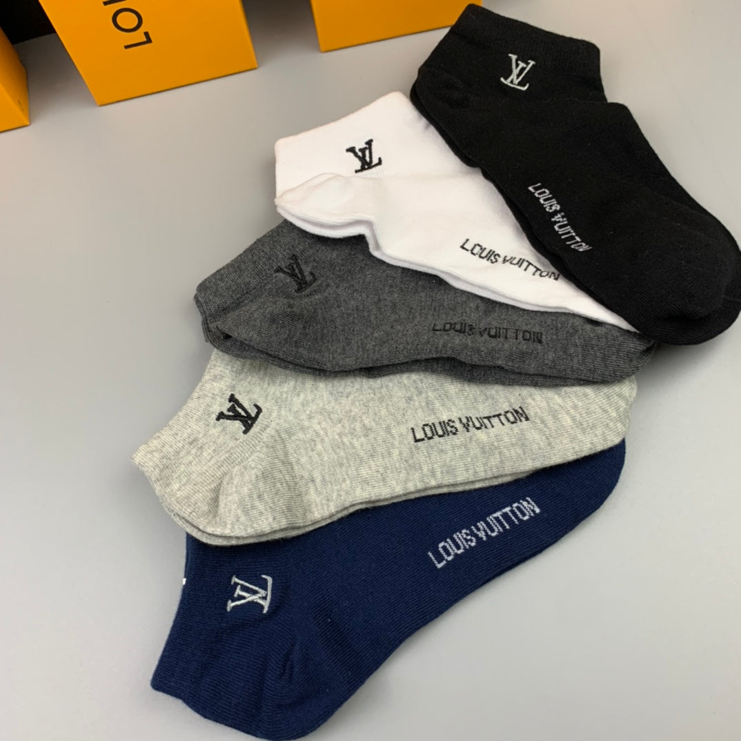 Louis Vuitton Cotton Socks - 5-Pair Set