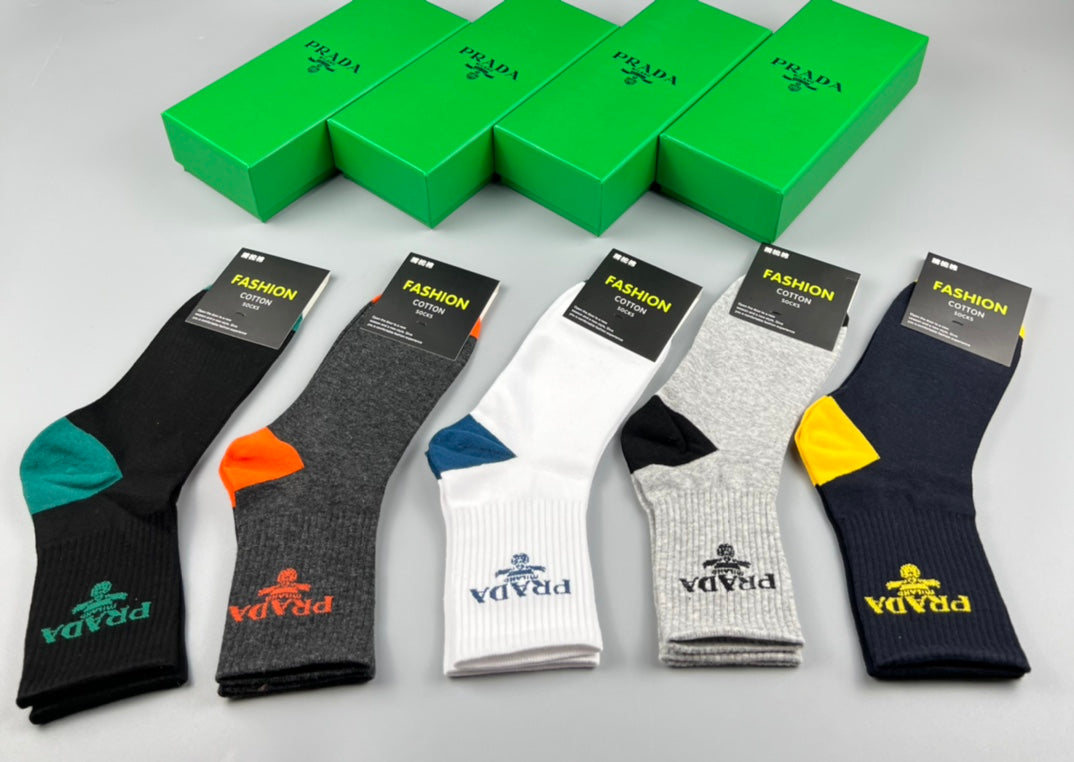 Prada Colour-Block Crew Socks - Assorted Set