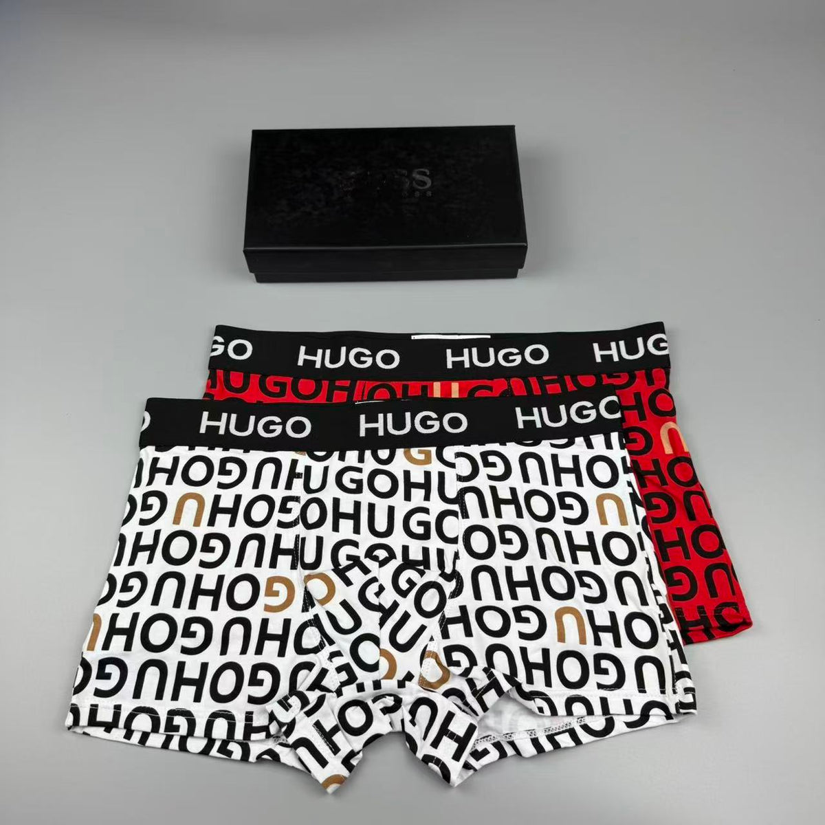 Boss Cotton Men's Boxer Briefs - 3-Piece Box