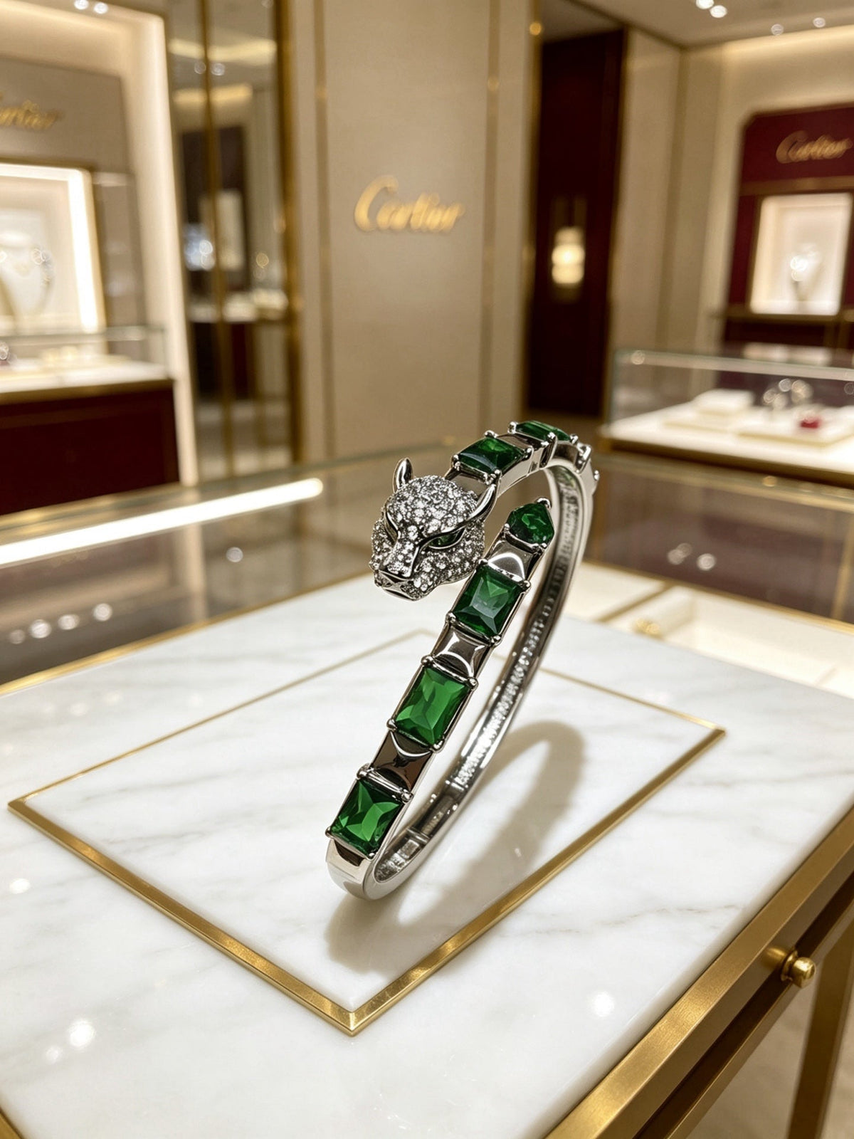 Martin Graham bracelet in polished metal-tone – detail view