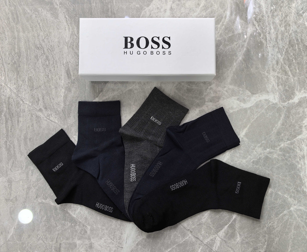 BOSS Business Mid-Calf Socks - 5-Pair Box