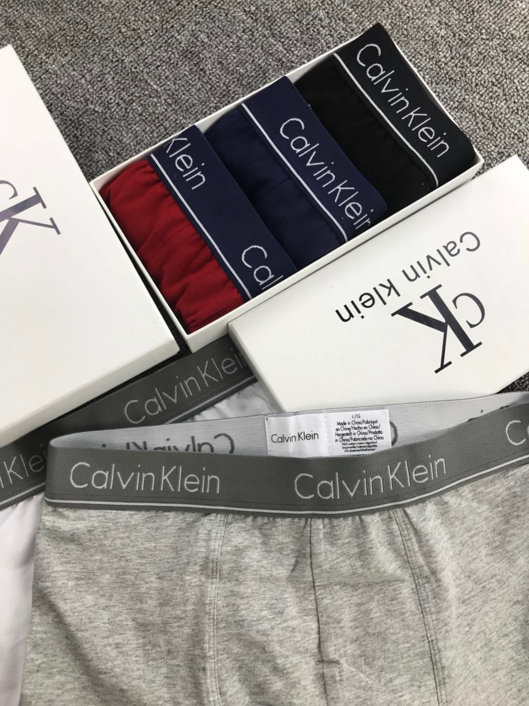 Calvin Klein Classic Logo Boxer Briefs - Box of 3