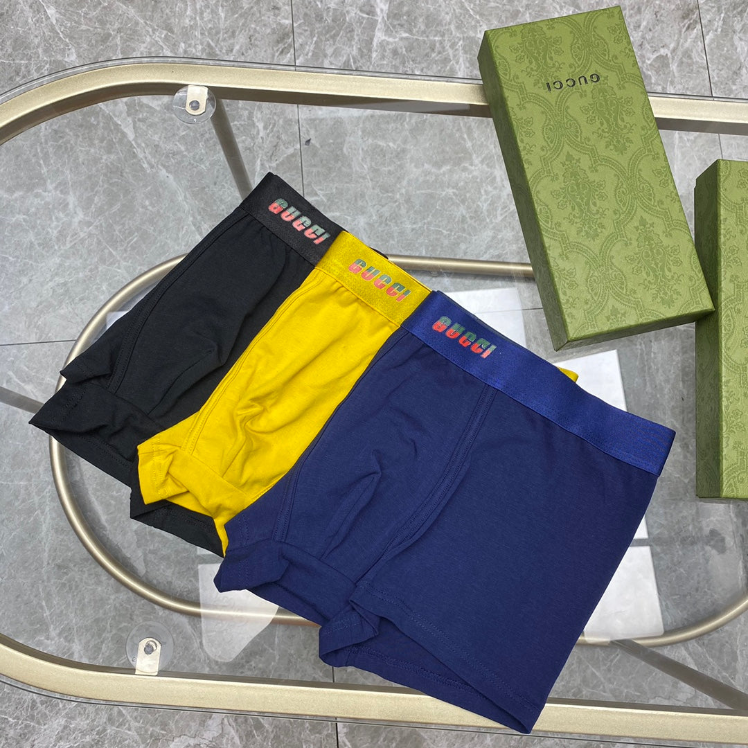 Gucci Colour Logo Men's Trunk Underwear - 3-Piece Box