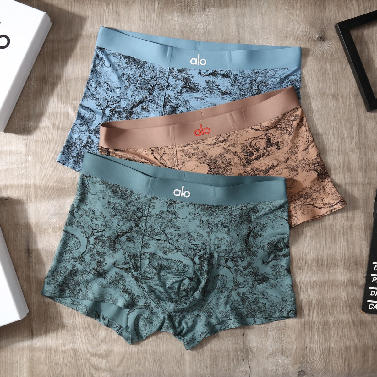 Alo Modal-Blend Printed Men's Underwear - 3-Piece Box