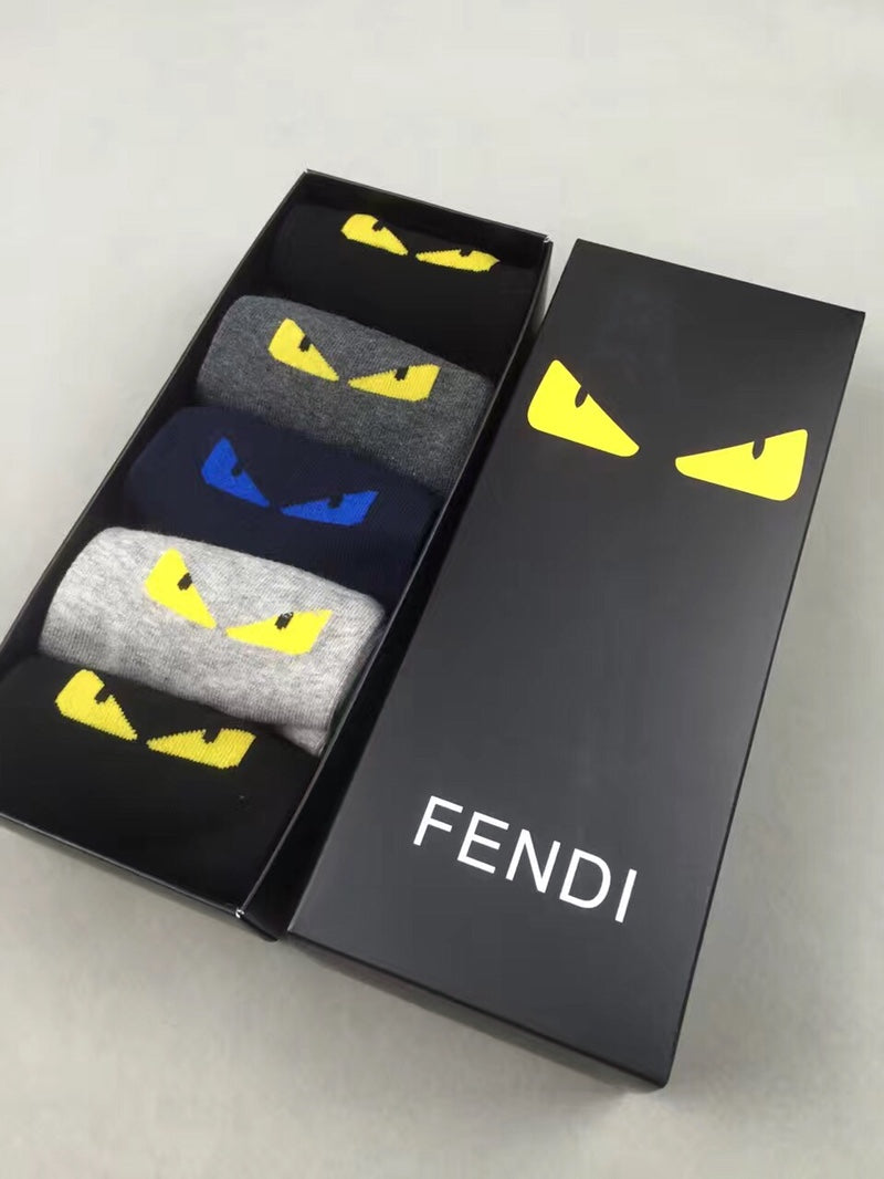 Fendi Classic Crew Socks - Assorted Set