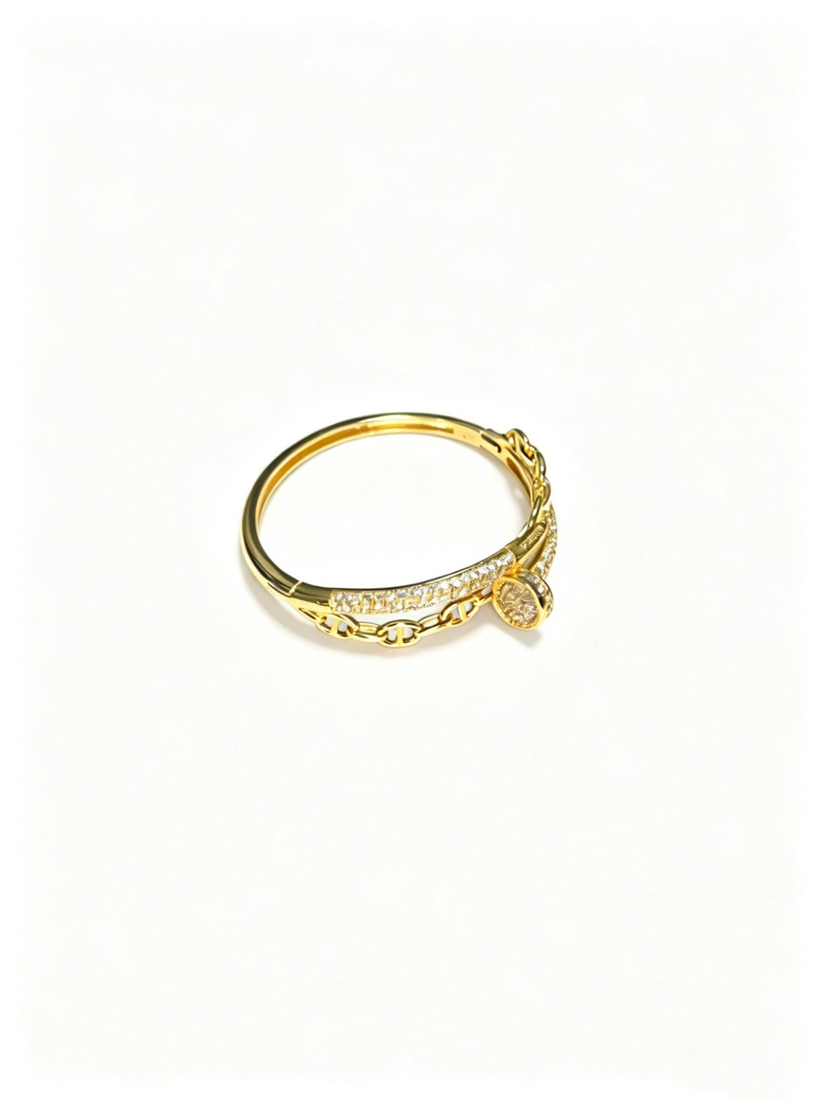 Martin Graham bracelet in polished metal-tone – detail view