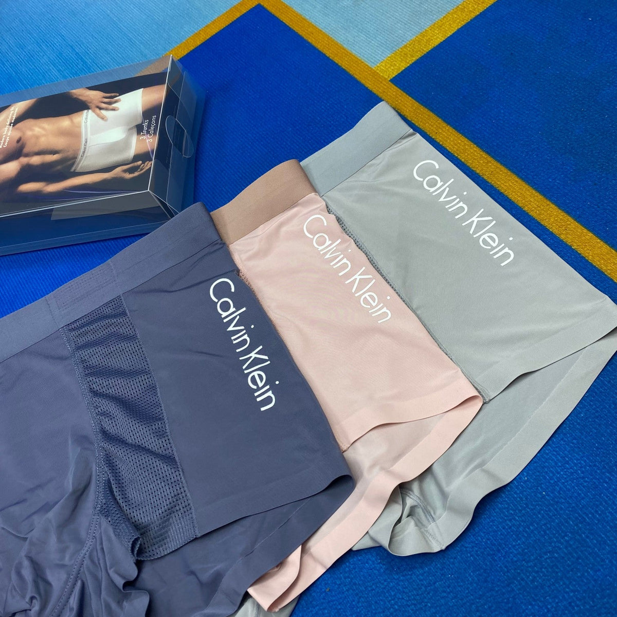 Calvin Klein Ice-Silk Men's Boxer Briefs - 3-Piece Box - Sizes L-XXXL