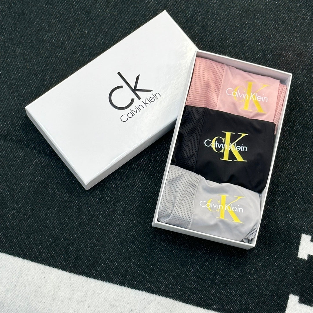 Calvin Klein Gold-Tone Monogram Details Men's Boxer Briefs