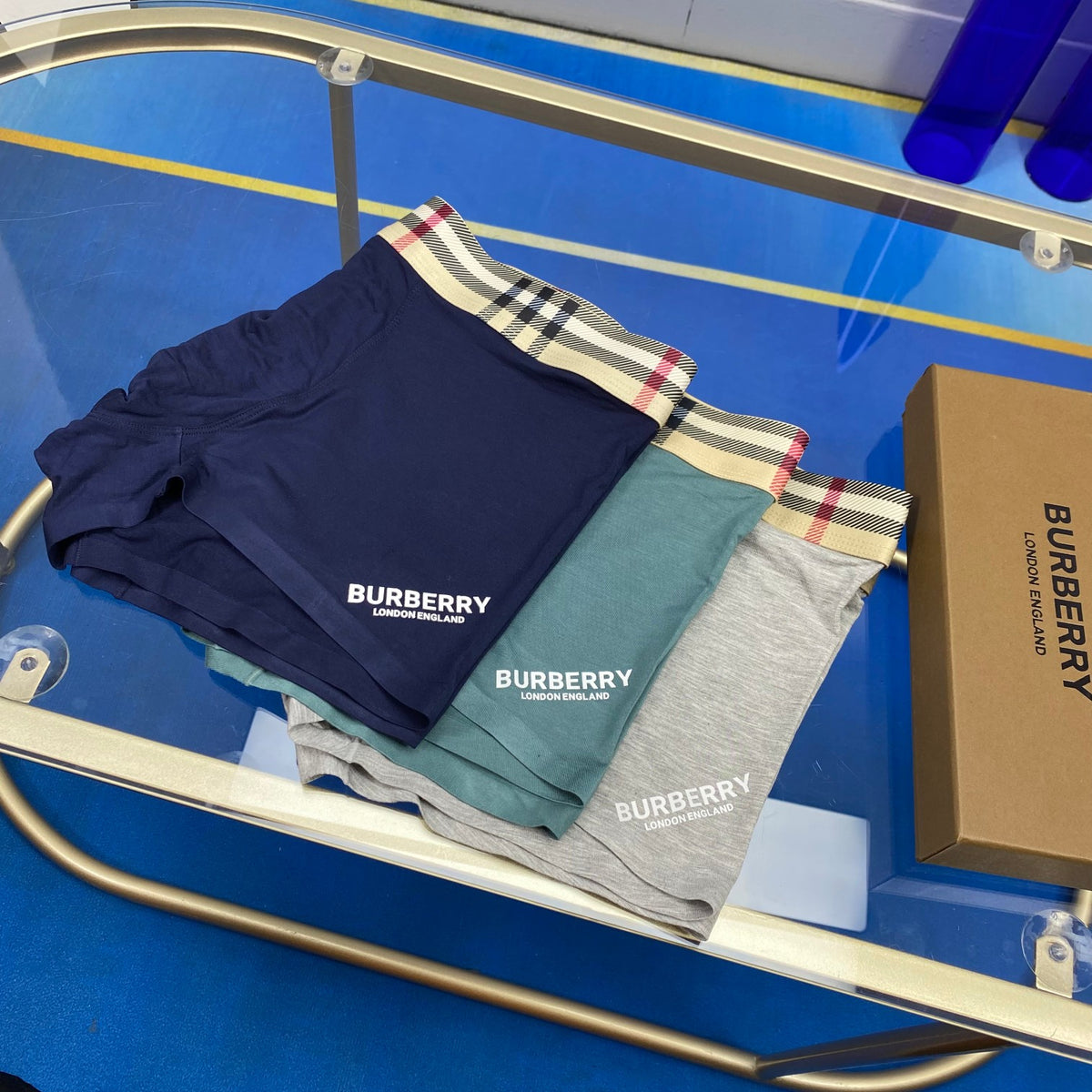 Burberry Modal Logo Detail Men's Boxer Briefs - 3-Piece Box