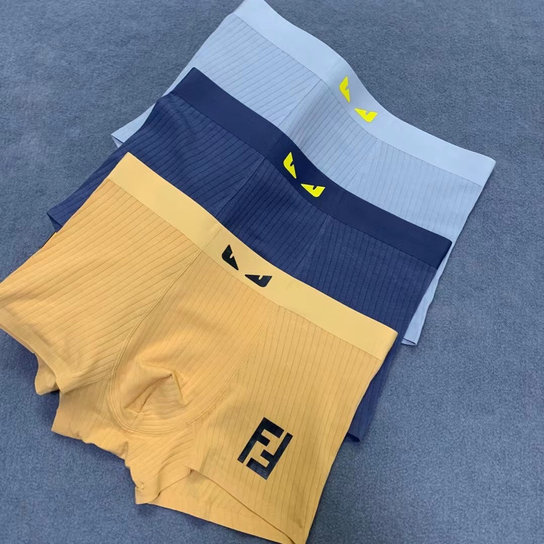 Fendi Eye Graphics Men's Boxer Briefs - 3-Piece Box