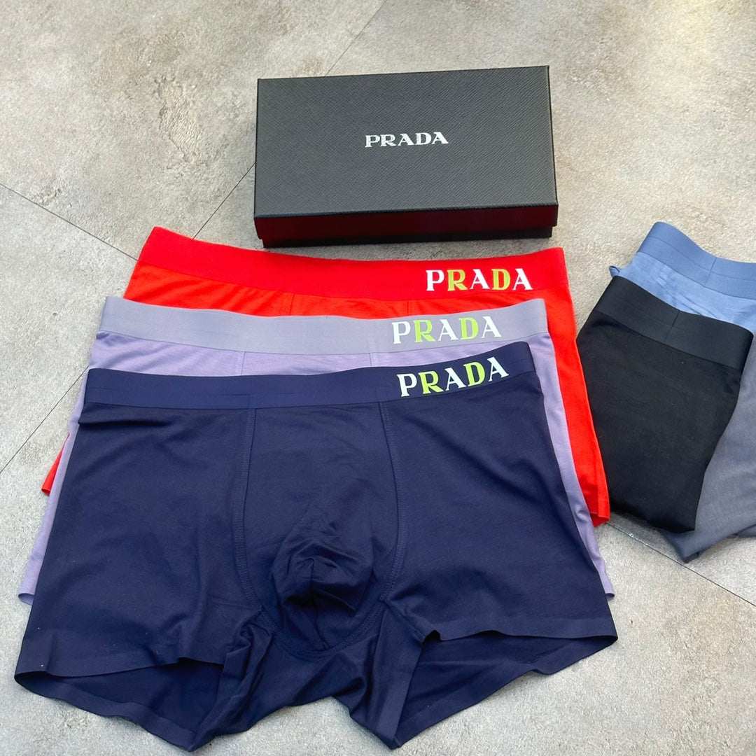 Prada Modal Men's Boxer Briefs - 3-Piece Box - Sizes L-XXXL