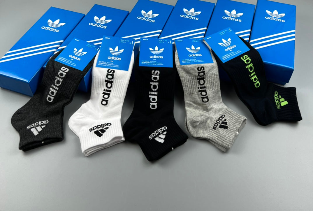 Adidas Cotton Breathable Socks – 5-Pair Pack