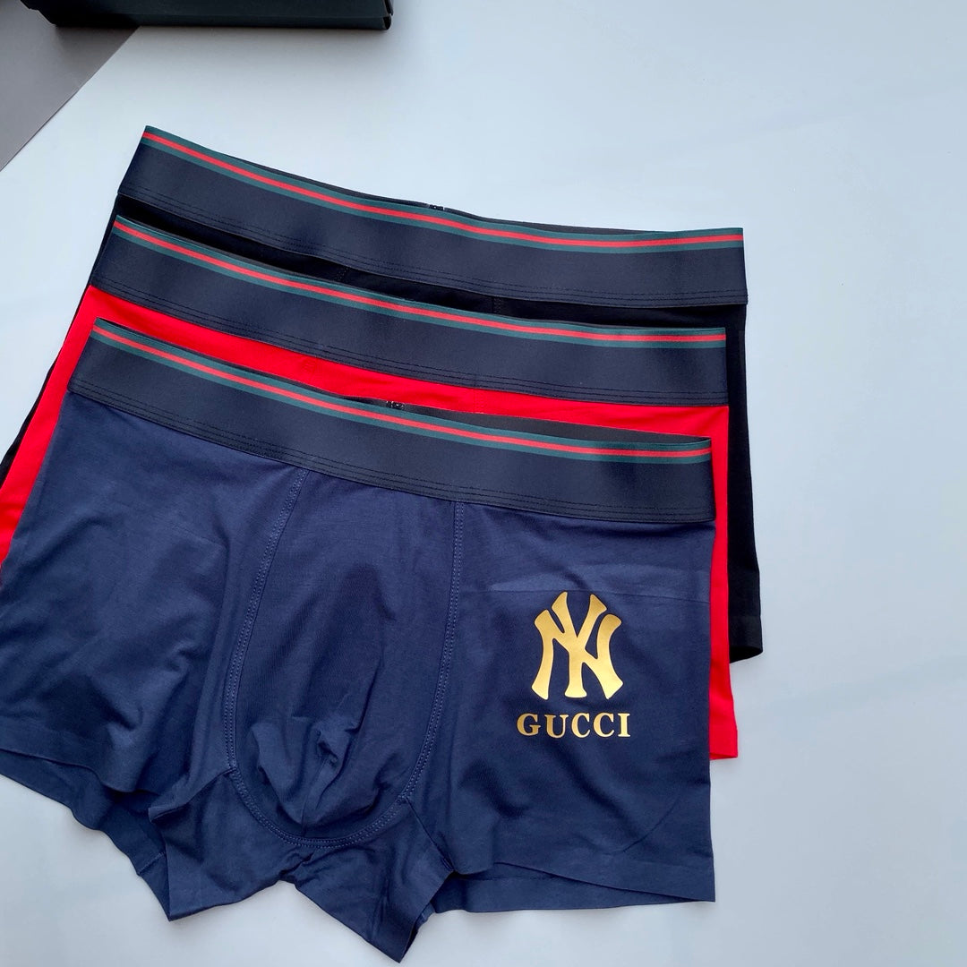 Gucci Modal Breathable Seamless Men's Boxer Briefs – 3-Pack