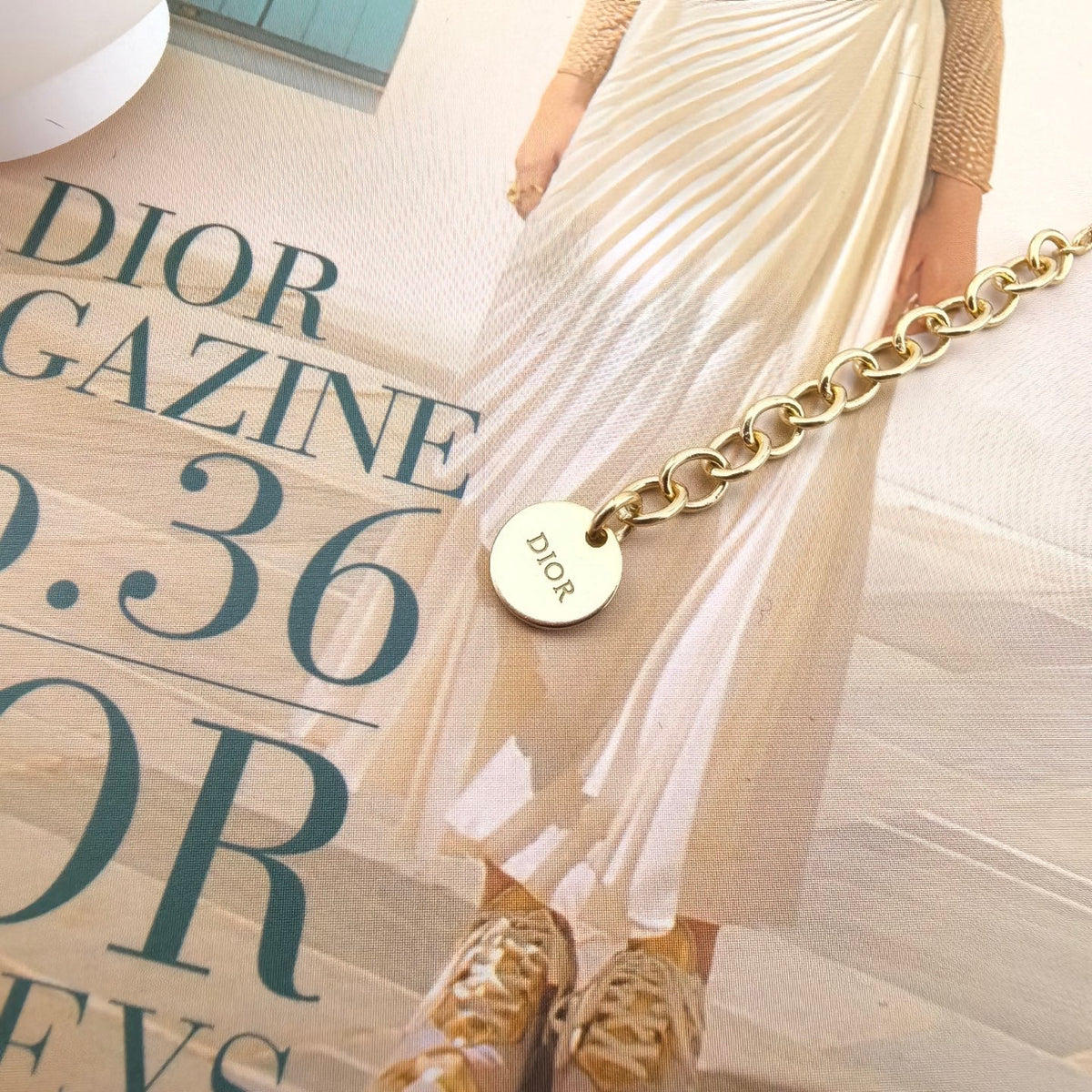 Martin Graham bracelet in polished metal-tone – side detail