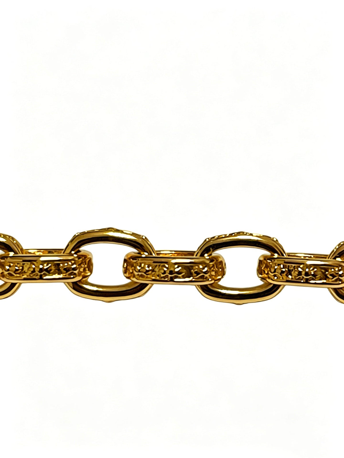 Martin Graham bracelet in polished metal-tone – side detail