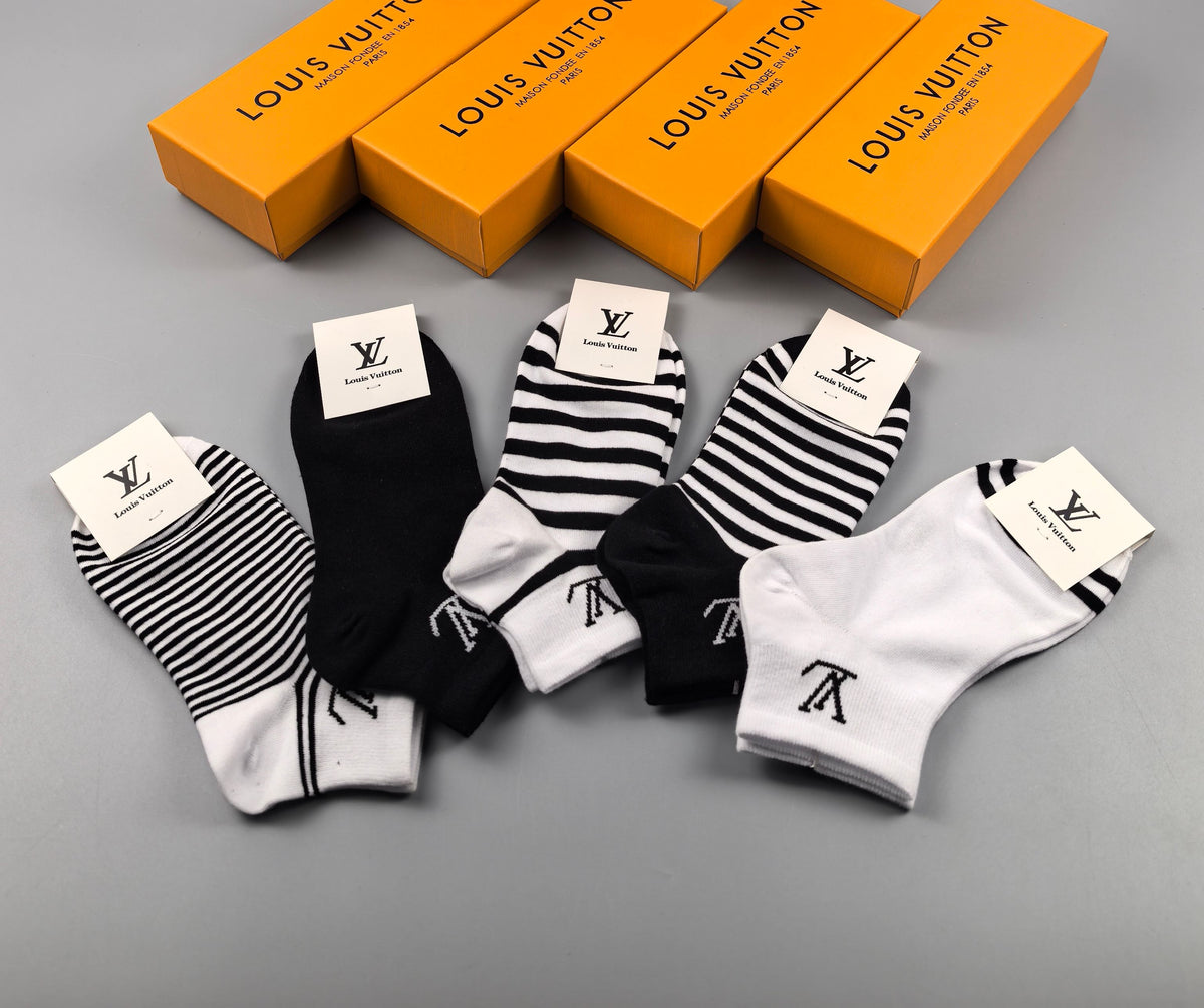 Louis Vuitton Short Socks - 5-Pair Set