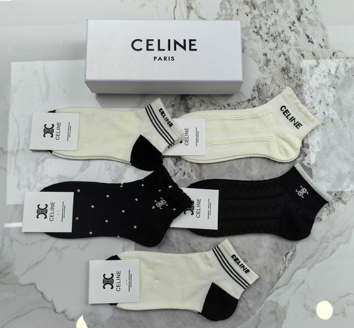 Celine Breathable Socks – 5-Pair Pack