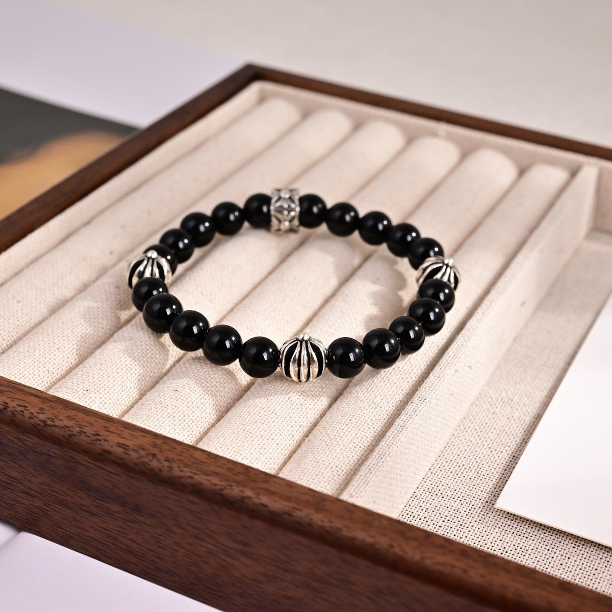 Martin Graham bracelet in polished metal-tone – side detail