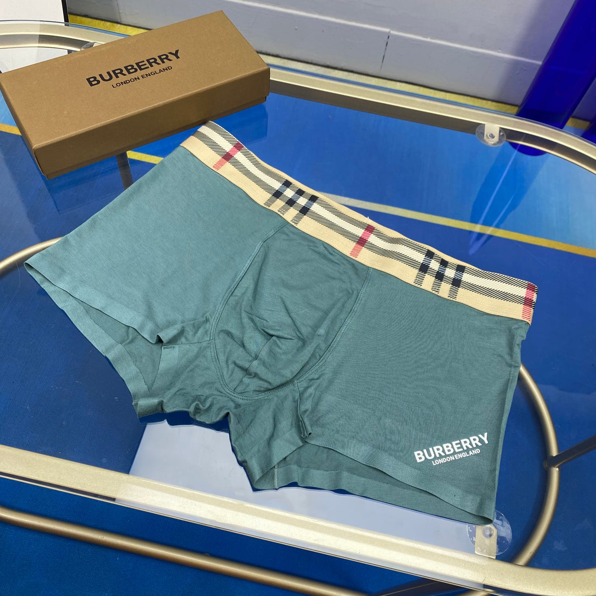 Burberry Check-Inspired Waistbands Men's Boxer Briefs - 3-Piece Box