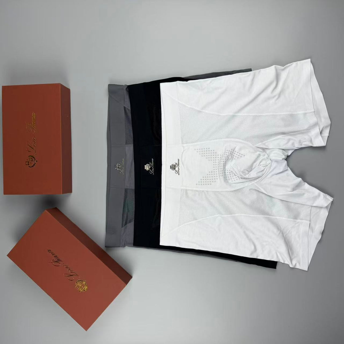 LP Logo Detail Men's Boxer Briefs - 3-Piece Box