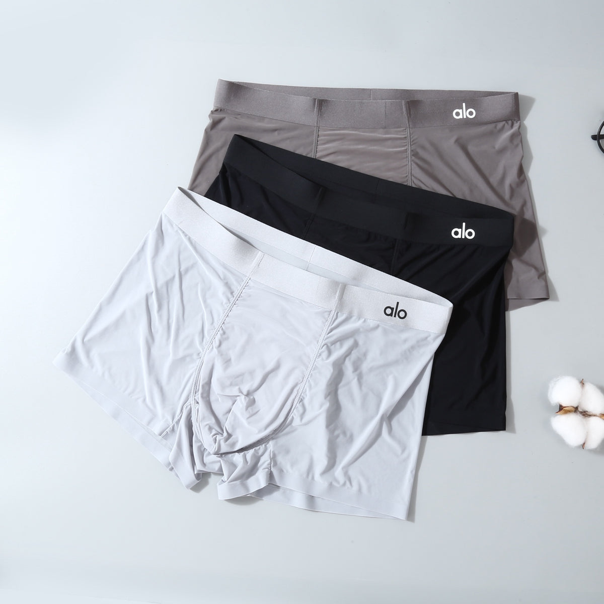 Alo Minimal Logo Men's Trunk Underwear - 3-Piece Box