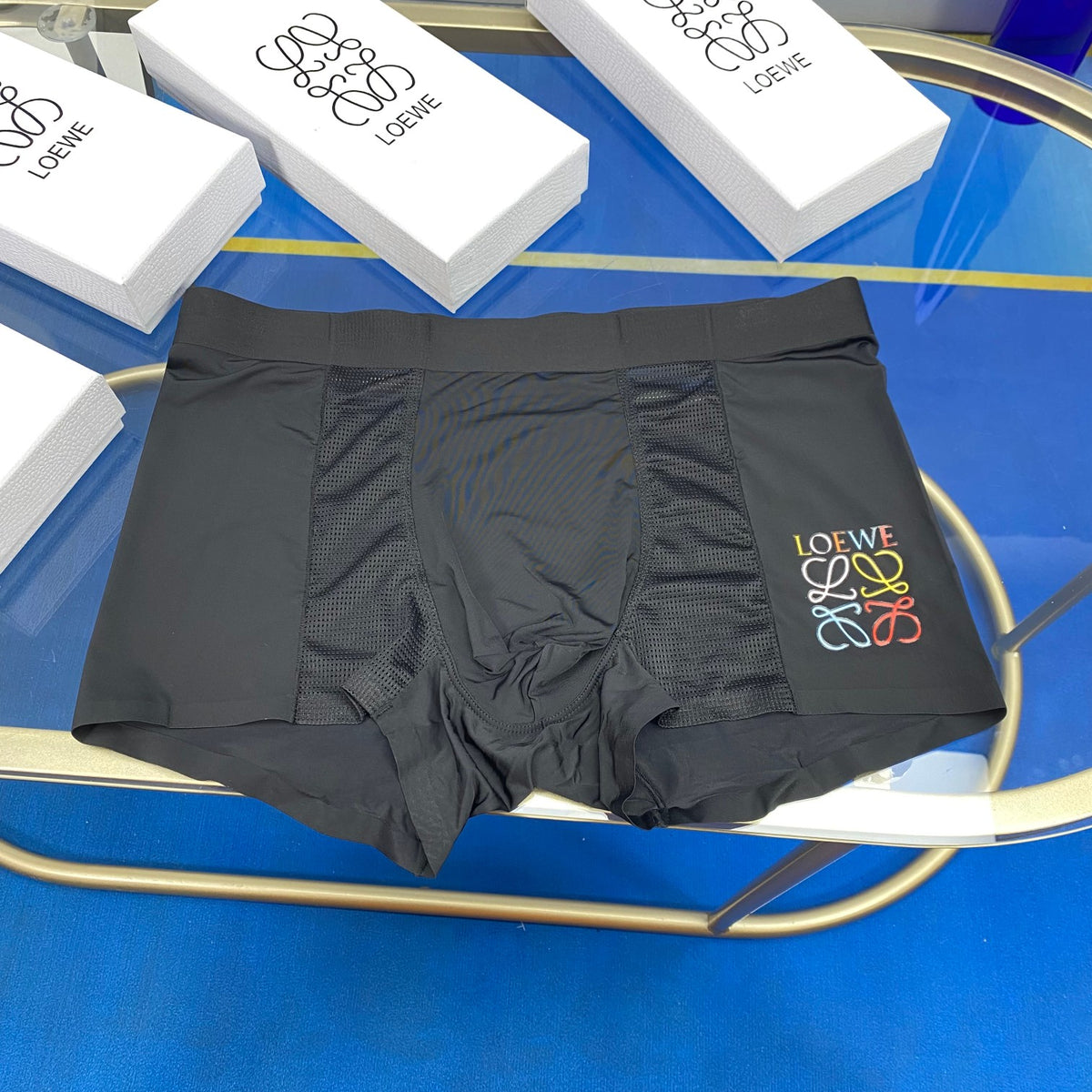 Loewe Multicolour Emblem Details Men's Boxer Briefs - 3-Piece Box