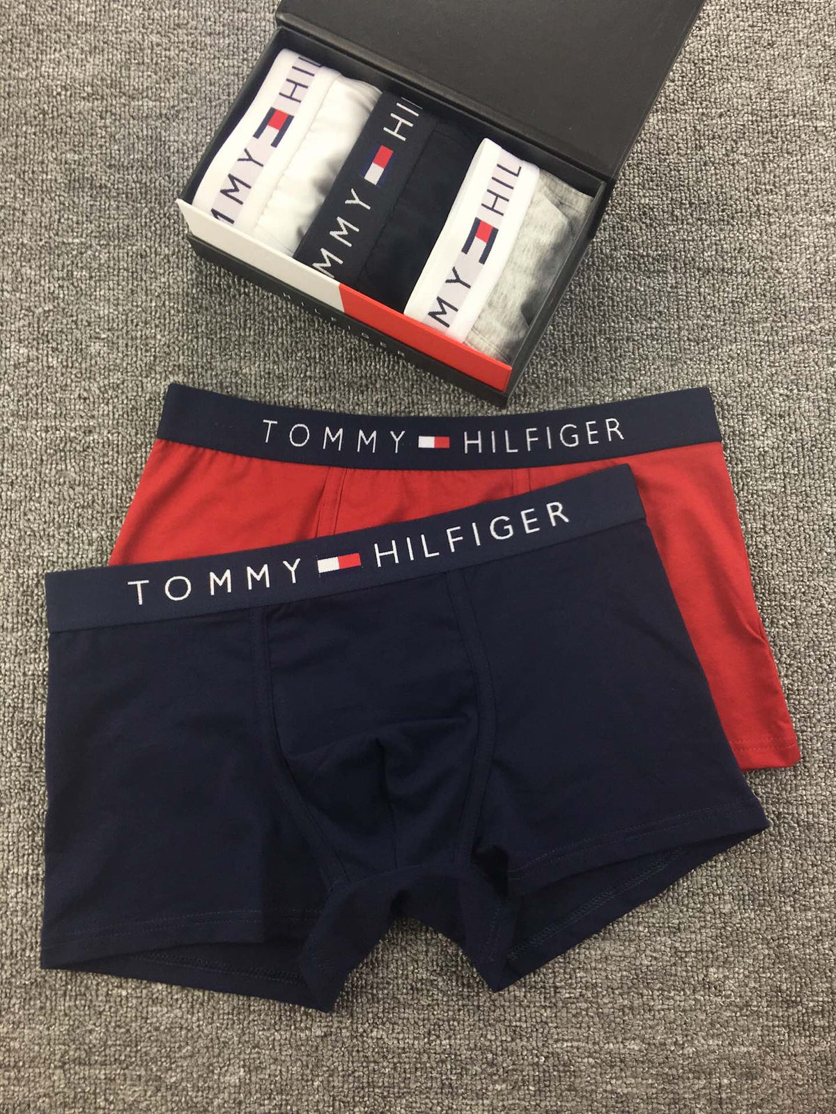 Tommy Hilfiger Odell Striped Logo Waistbands Men's Boxer Briefs