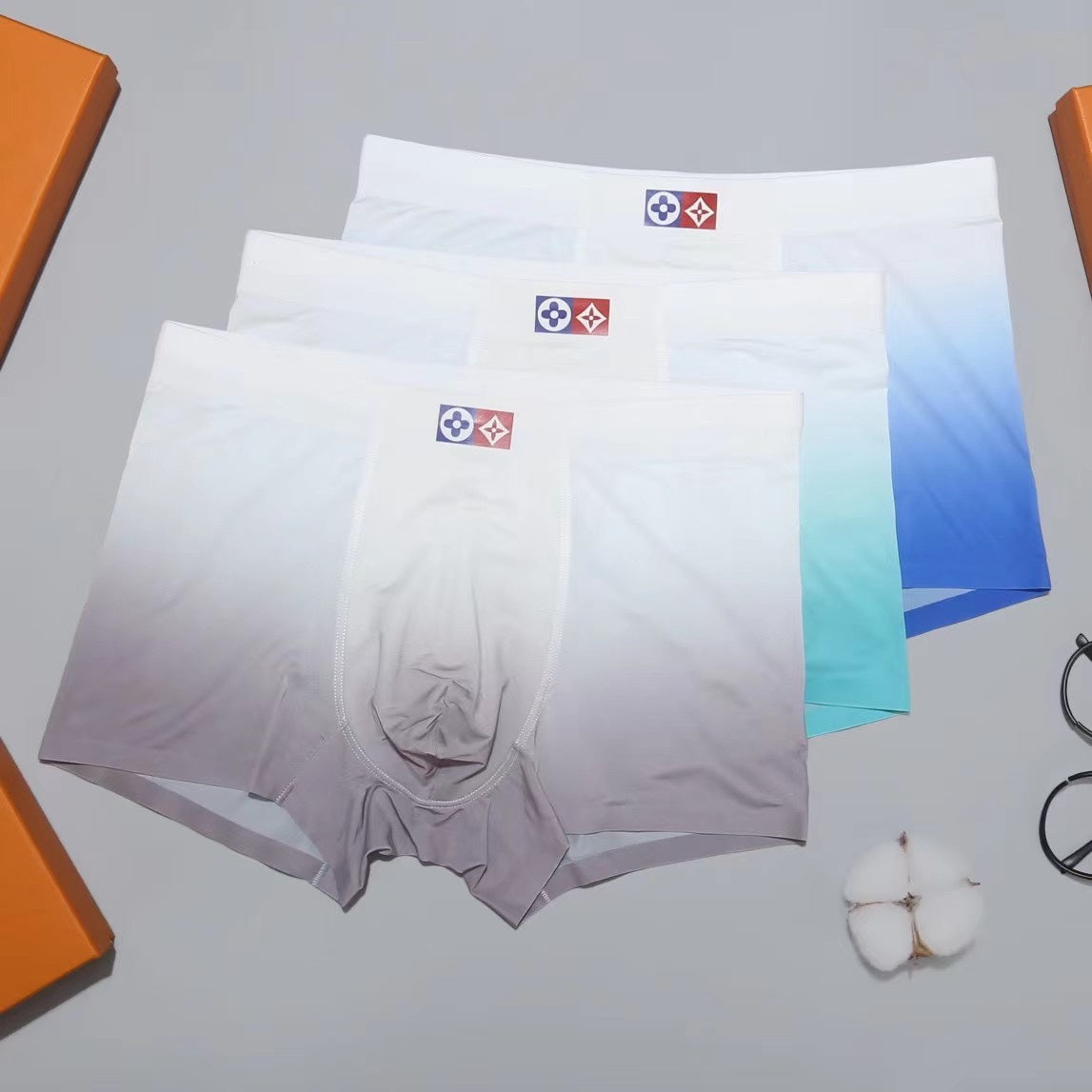 Louis Vuitton Tonal Waistbands Men's Boxer Briefs - 3-Piece Box