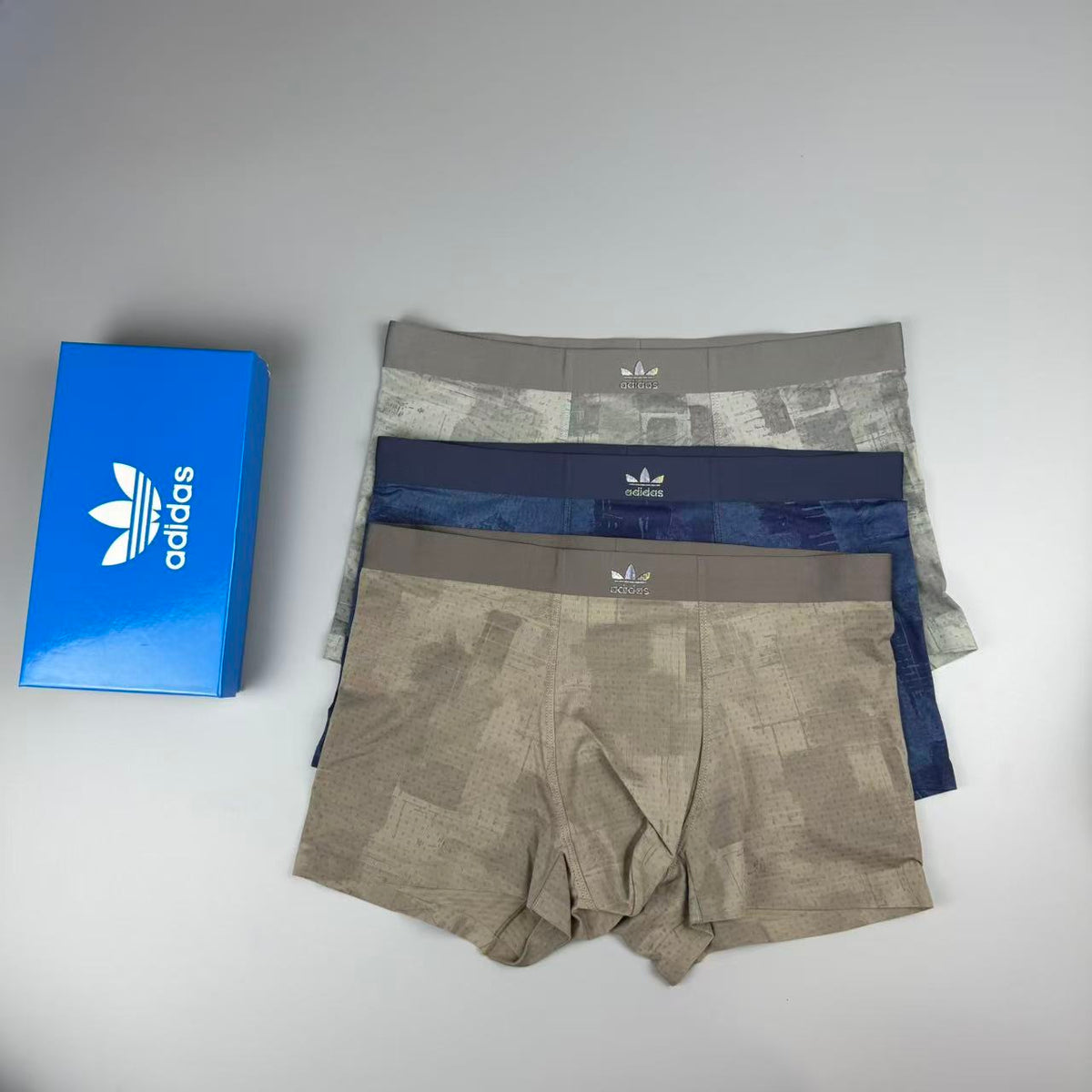 Adidas Logo Detail Men's Boxer Briefs - 3-Piece Box
