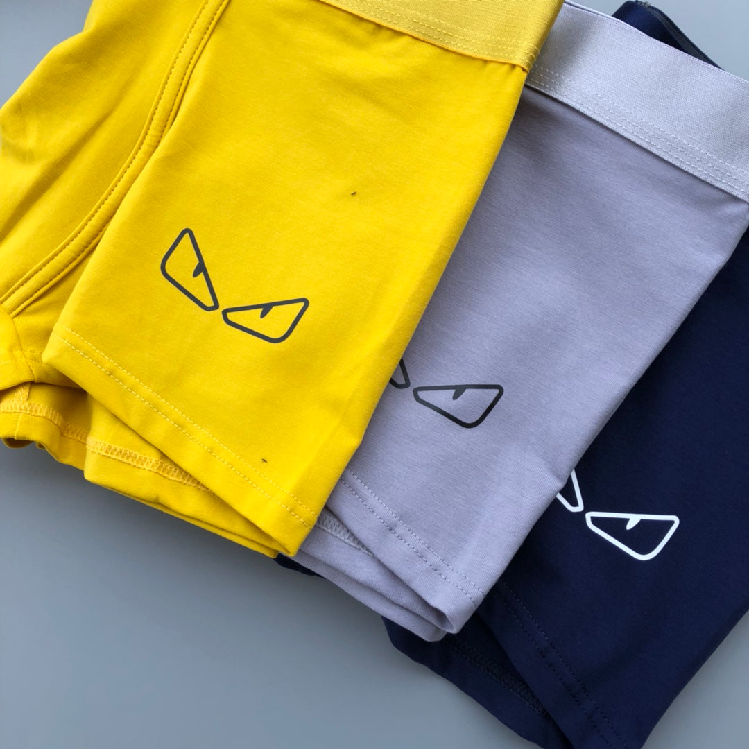 Fendi Eye Graphics Men's Boxer Briefs - 3-Piece Box