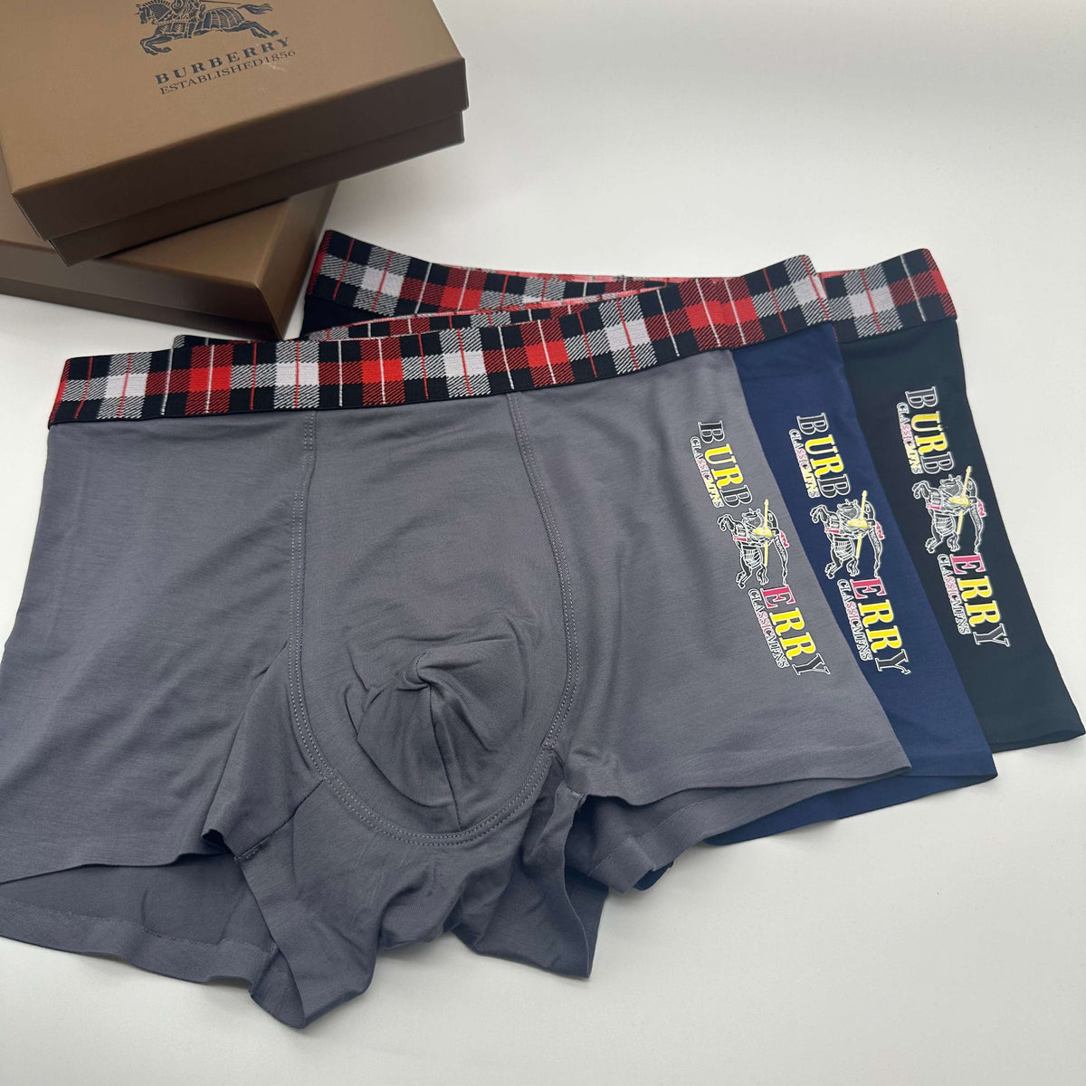 Burberry Modal Breathable Seamless Men's Boxer Briefs – 3-Pack
