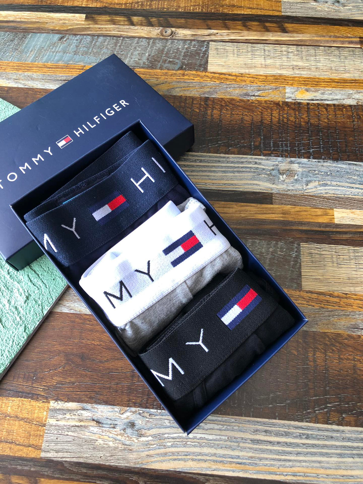 Tommy Hilfiger Red-Trimmed Logo Waistbands Men's Briefs - 3-Piece Box