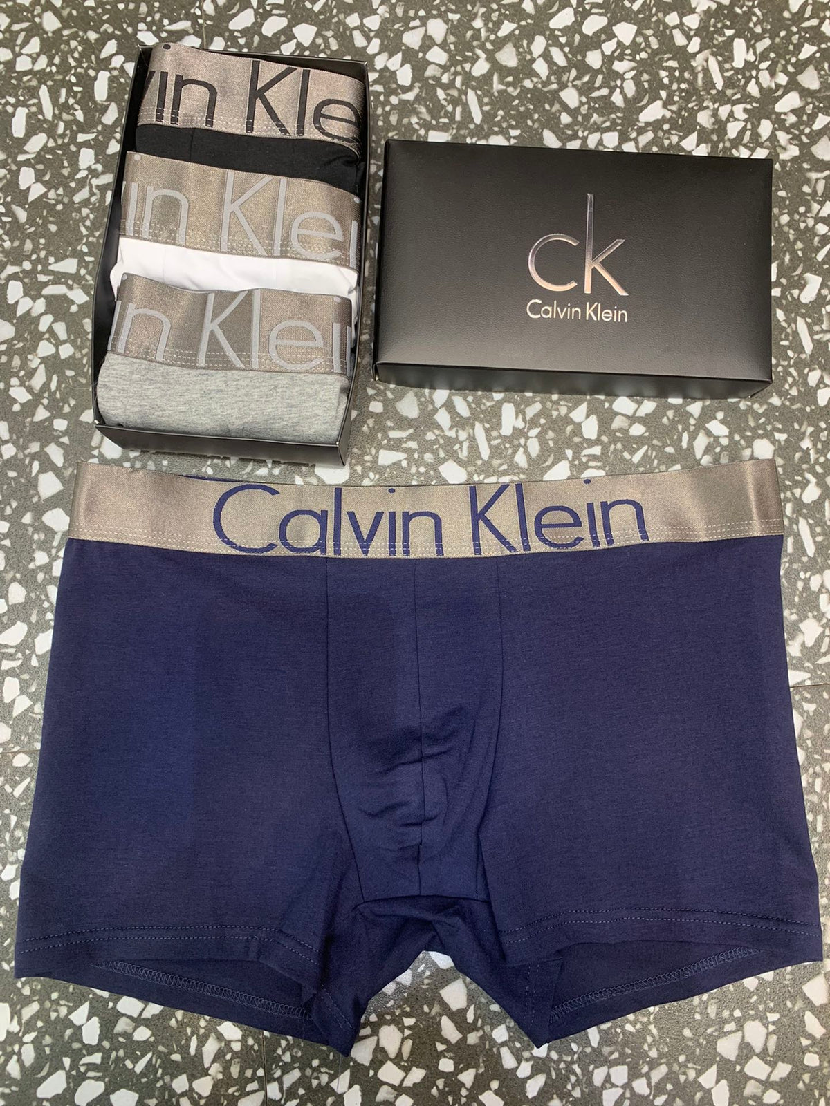 Calvin Klein Broad Tonal Waistbands Men's Boxer Briefs - 3-Piece Box