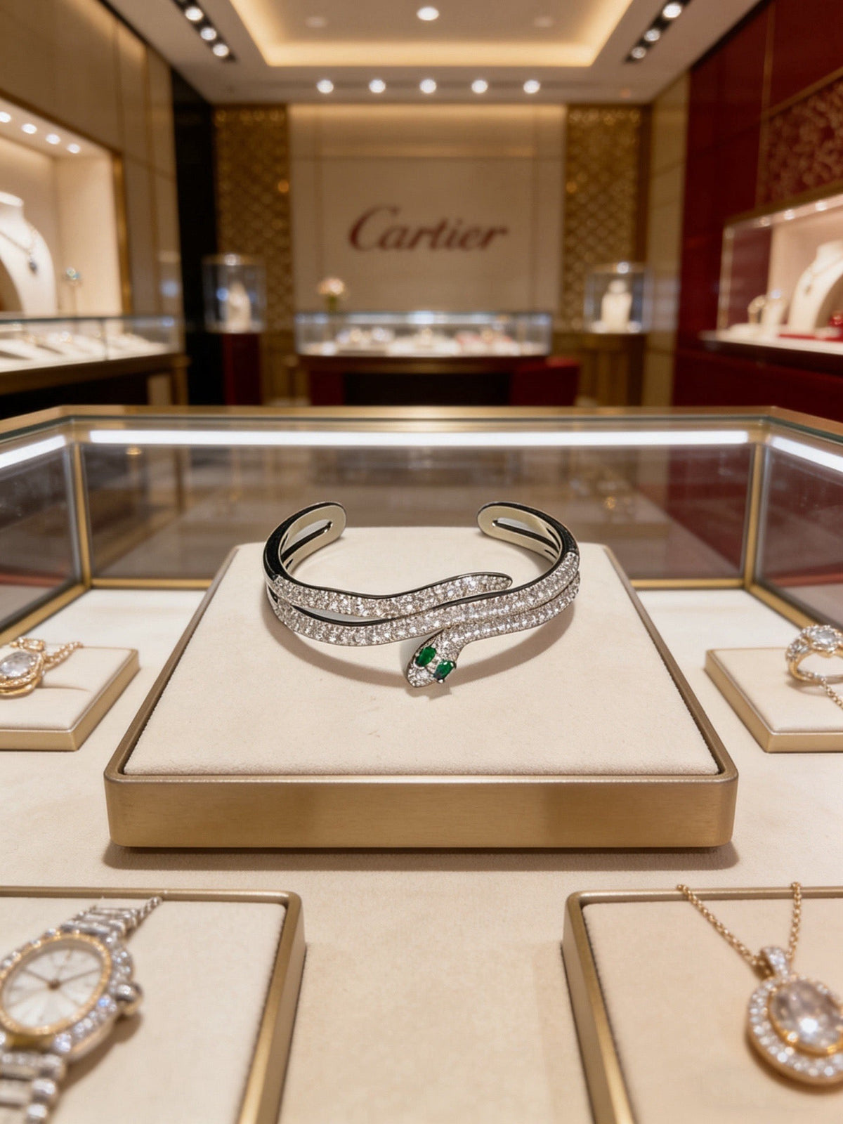 Martin Graham bracelet in polished metal-tone – side detail