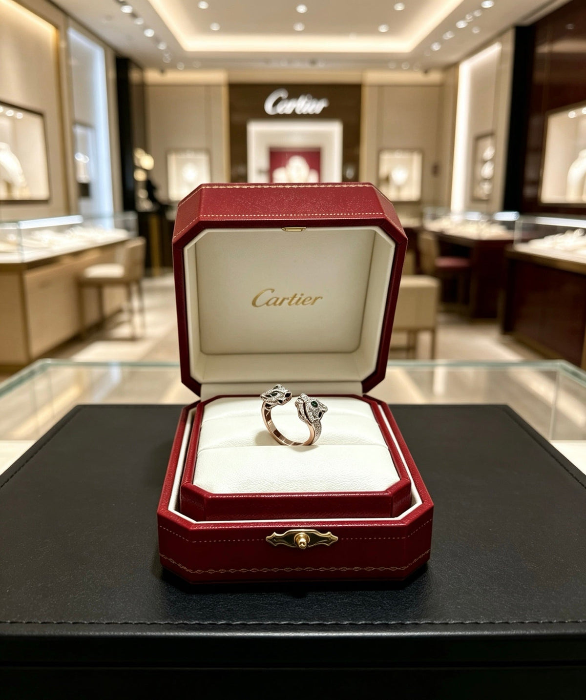 Martin Graham ring in polished metal-tone – side detail