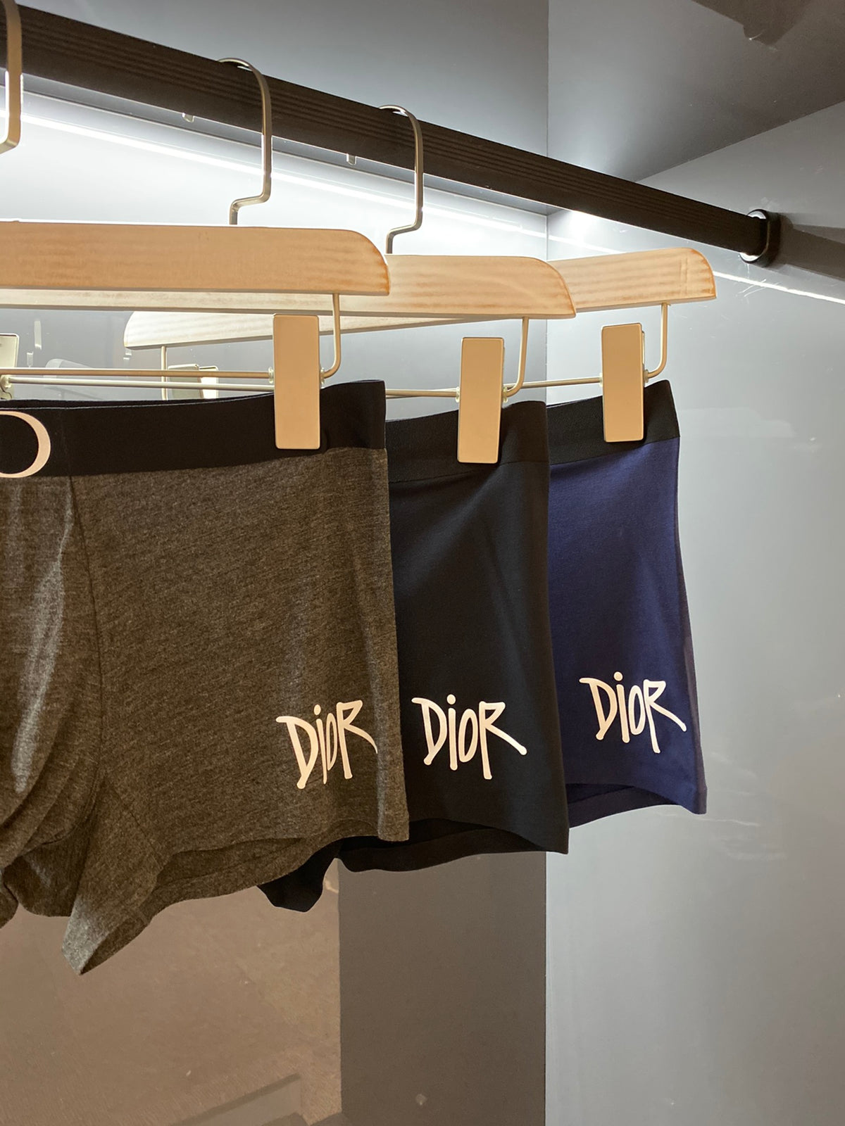 Dior Contrast Lettering Men's Boxer Briefs - 3-Piece Box