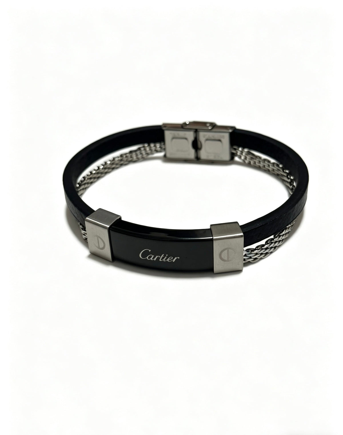 Martin Graham bracelet in polished metal-tone – side detail